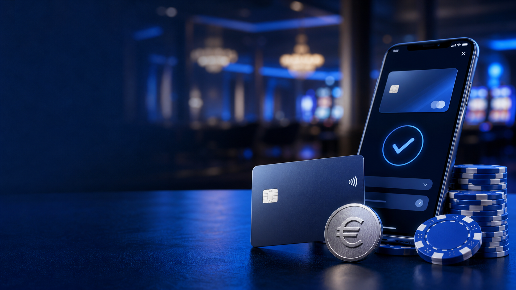 Euro casino payments with EUR